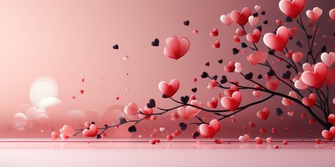 Pink simple background Valentine's Day cards wallpaper