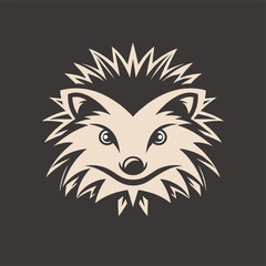 Hedgehog or porcupine logo design in vector format. - obrazy, fototapety, plakaty