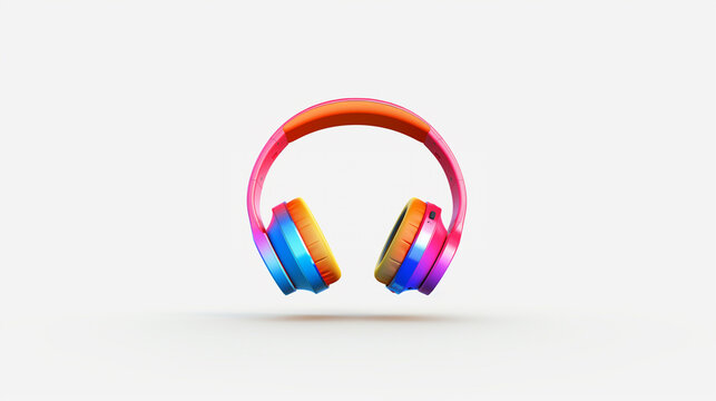 Headphones music colorful Bluetooth HD