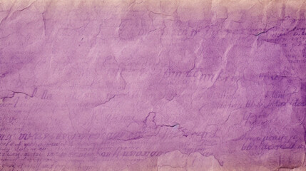 Purple and White Used Parchment Paper Texture - Background, Wallpaper, or Art Print Template - Weathered and Vintage with Depth, Folds, and Lines - Generative AI