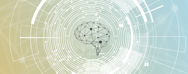 Conceptual technology illustration of artificial intelligence