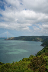 golden gate bridge over the sea