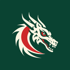 Dragon vector icon illustration design logo template