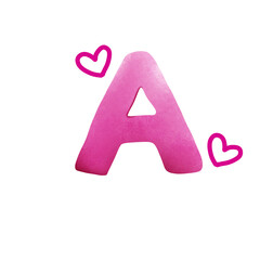 alphabet letter A