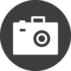 camera icon in black circle.