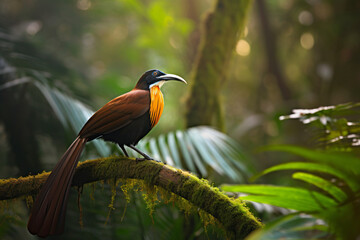 close-up photo of a paradise bird