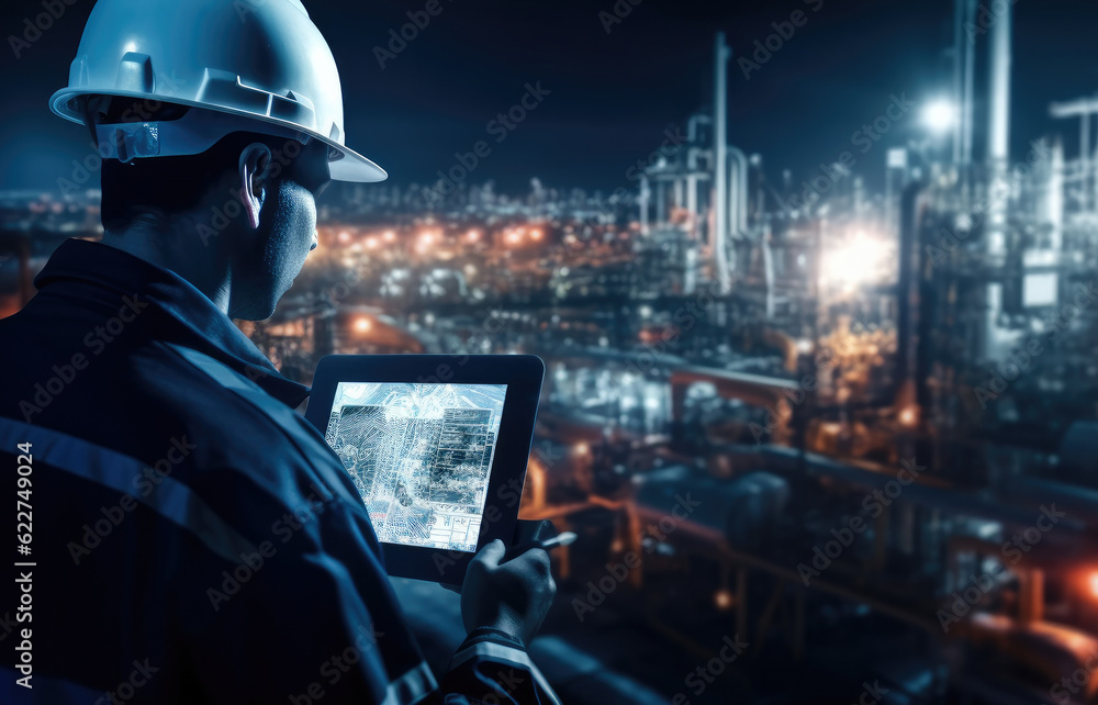 Poster engineer using data and control networking for sustainable energy, smart industry 4.0 technology con