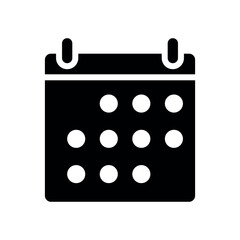 calendar sign symbol vector glyph color icon