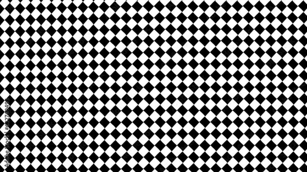 Poster Seamless simple vintage houndstooth checker pattern. Generative Ai