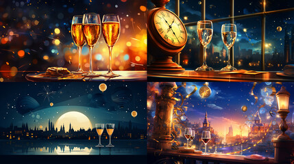 Obraz premium christmas tree lights