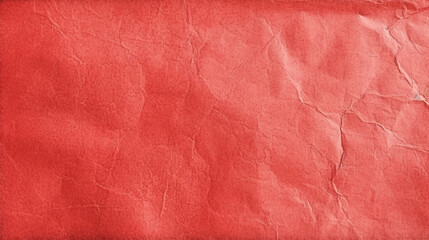 Red Used Parchment Paper Texture - Background, Wallpaper, or Art Print Template - Weathered and Vintage with Depth, Folds, and Lines - Generative AI