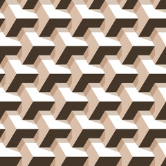 Geometric seamless pattern and earth colors for background. Vector Illustration
