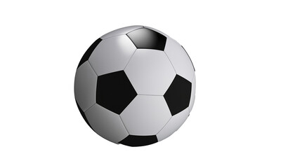 Fototapeta premium Soccer Ball On Transparent Background Png Ai Generated