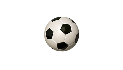 Fototapeta na wymiar Soccer Ball On Transparent Background Png Ai Generated