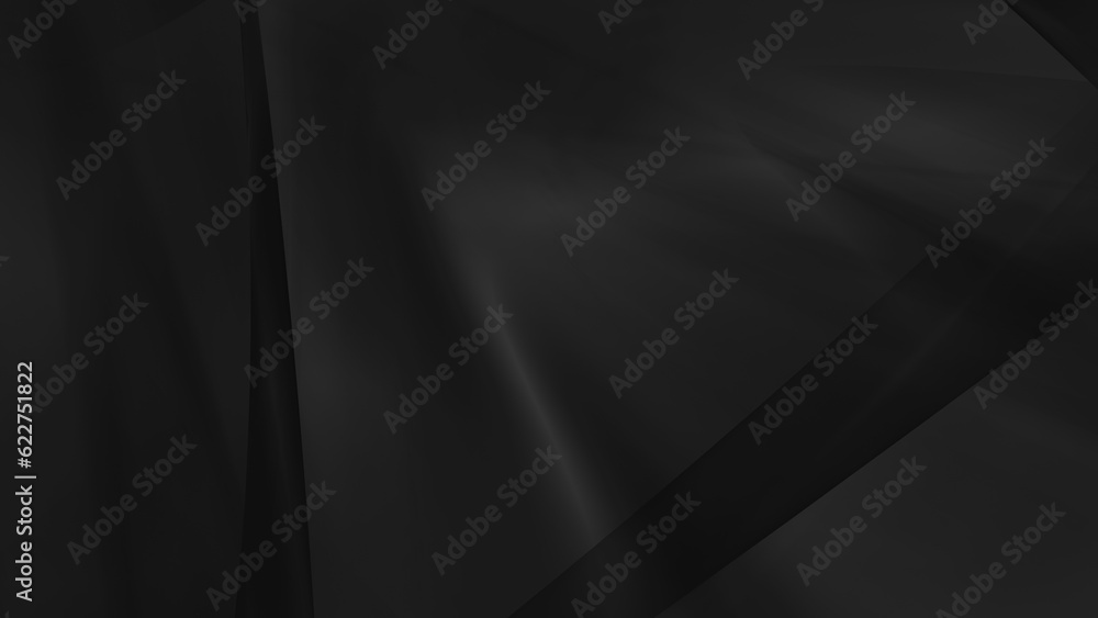 Poster abstract black background with smooth lines in 3d rendering for posters concept