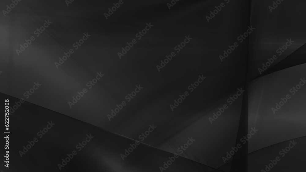 Poster abstract black background with smooth lines in 3d rendering for posters concept