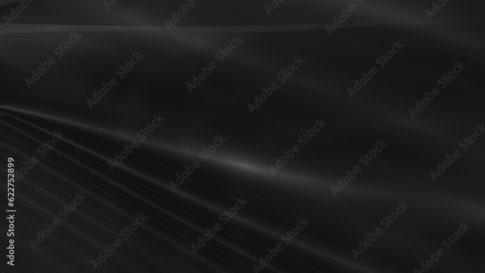 Poster abstract black background with smooth lines in 3d rendering for posters concept