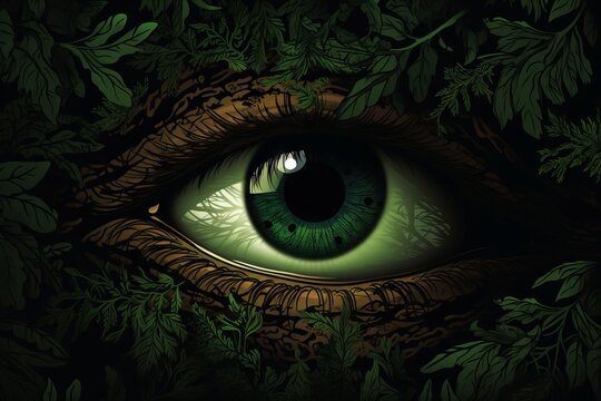 eye in the forest