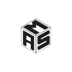 Obraz premium Cube letter logo design.