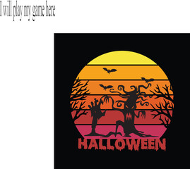 Halloween t shirt design