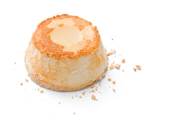 Angel Food Cake Isolated with transparent shadow