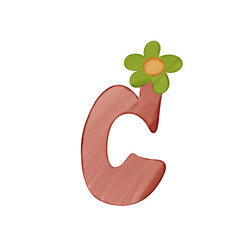 green letter c