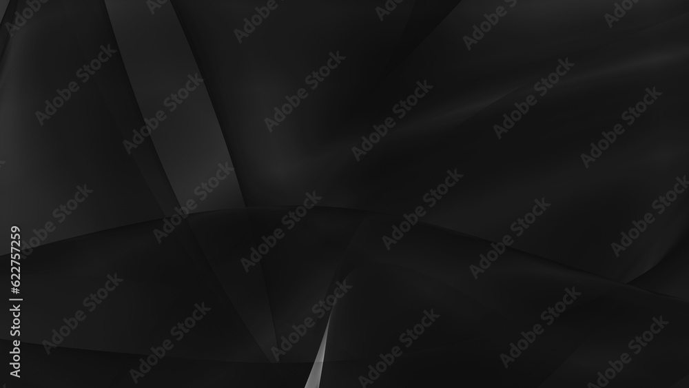 Poster abstract black background with smooth lines in 3d rendering for posters concept