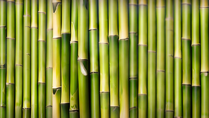 Green Bamboo for background. -  ai generative