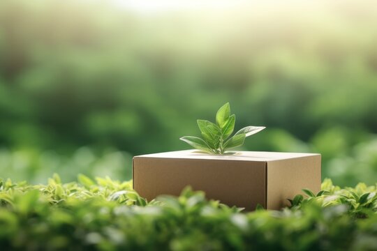 sustainable packaging with plants