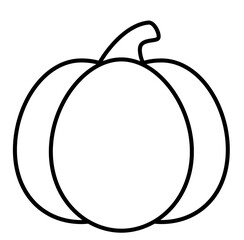 Cute pumpkin fall autumn outline icon