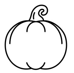 Cute pumpkin fall autumn outline icon