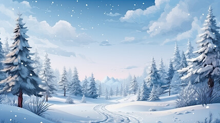  Winter landscape snowdrift , winter view, snowy landscape