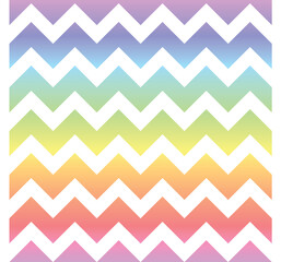Pastel rainbow zigzag seamless pattern