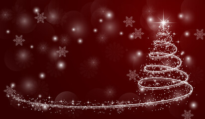 Red christmas baskground