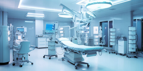 Fototapeta na wymiar equipment and medical devices in modern operating room