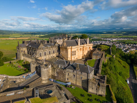Aerial drone photo of Stirling Castle 