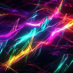 AI generated image of beams of light