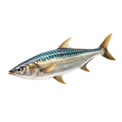 Obraz premium mackerel fish, isolated on transparent background cutout, generative ai