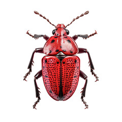red beetle , isolated on transparent background - obrazy, fototapety, plakaty