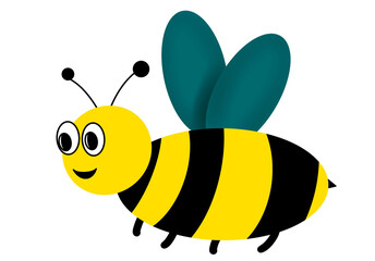 Happy Face honey bee