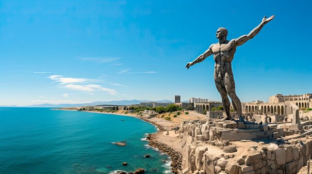 Rodos Monuments The Colossus Of Rhodes Ruins