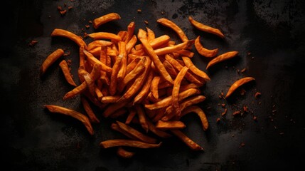AI generated illustration of sweet potato fries