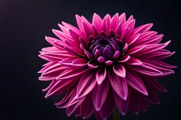pink dahlia flower isolated generated Ai.