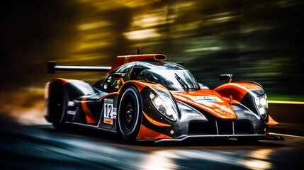 Fototapeta na wymiar Thrilling Racing Adventures: Unleash the Power of Speed & Adrenaline in a Sporty World, generative AI