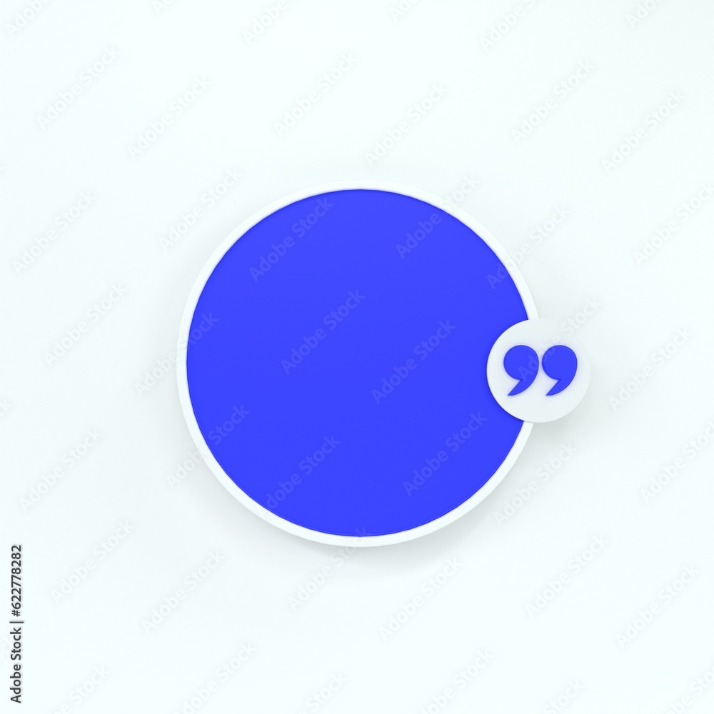 Poster 3d rendering quote frames box blank templates realistic minimal text info design box banner design