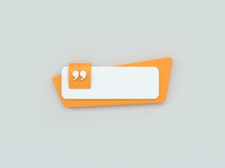 3d rendering quote frames box blank templates realistic Minimal text info design box banner Design