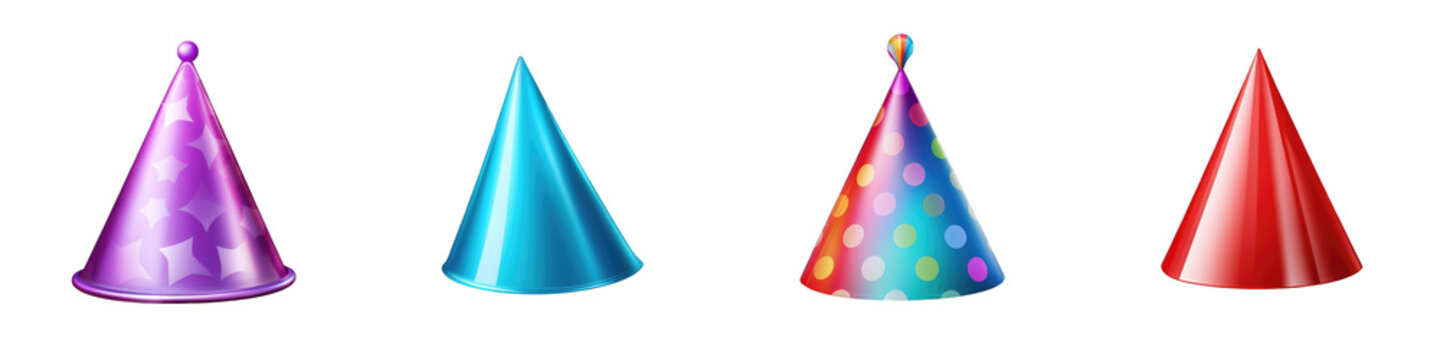 Party Hat clipart collection, vector, icons isolated on transparent background