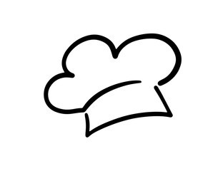 Chef Hat Line Art Drawing Icon Cooking Logo Design
