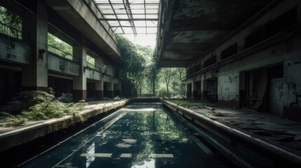 A once-popular outdoor swimming complex