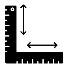 Ruler Glyph Icon
